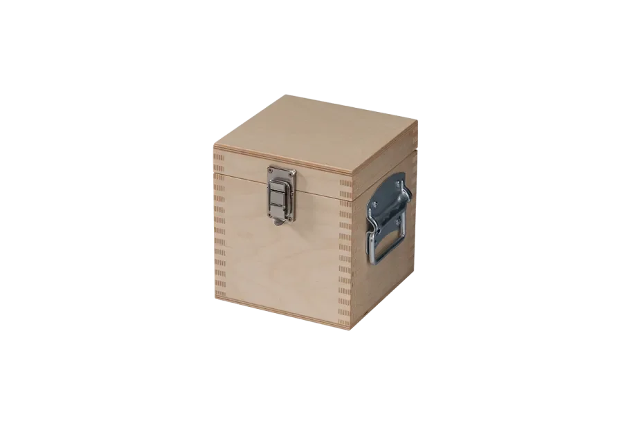 birch plywood tool box, with screwed closure, model: box handle