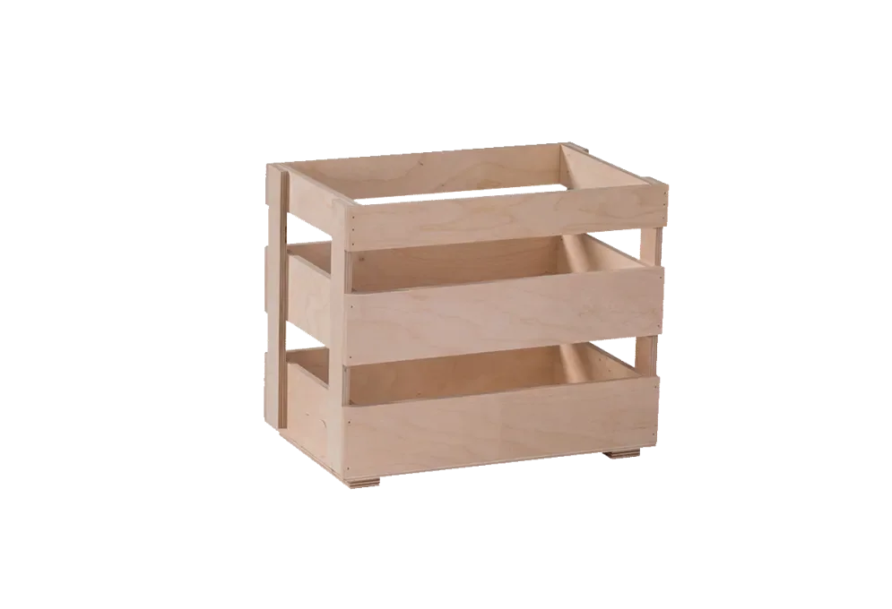 birch plywood slatted box without embossed printing