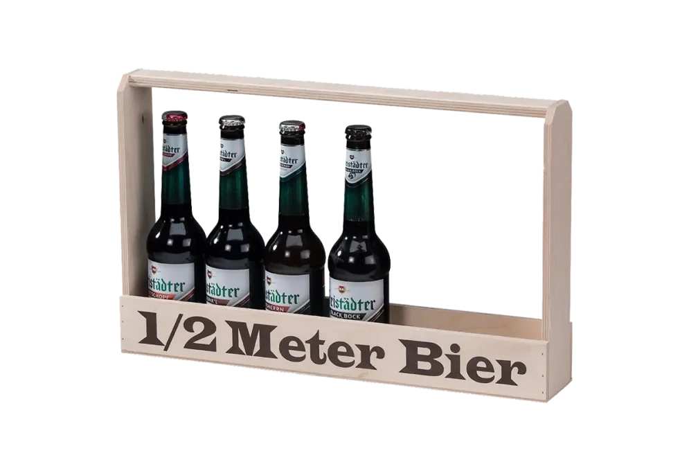 plywood half-meter beer carrier