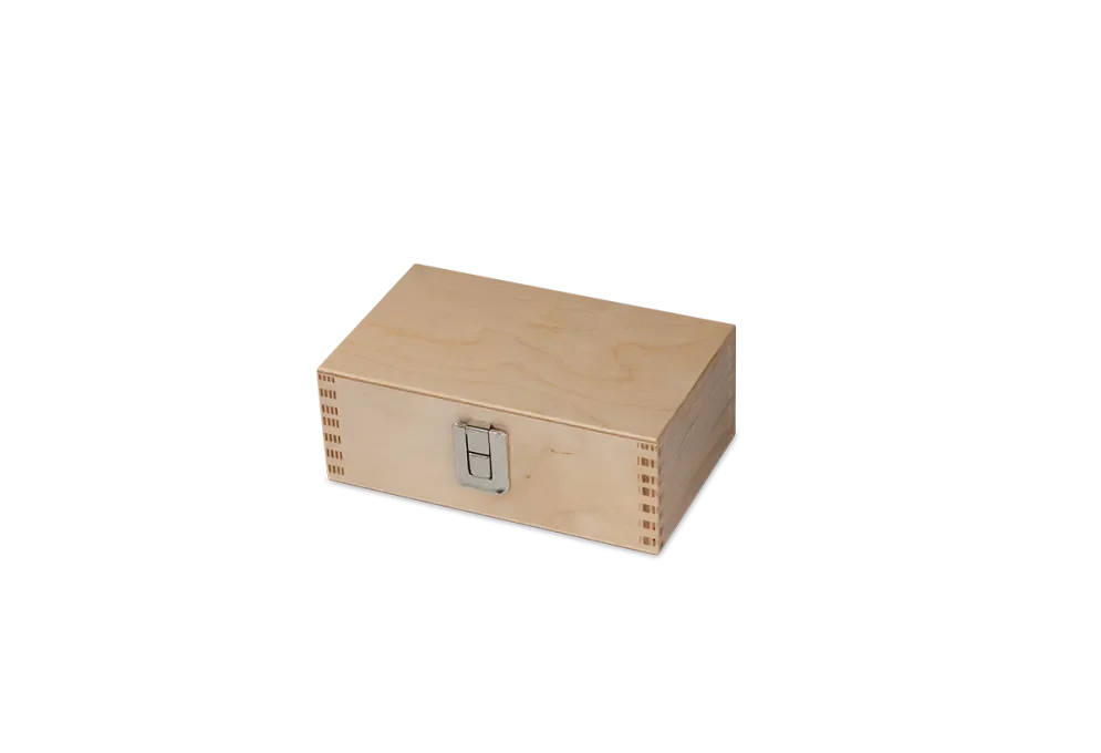 Tool box for drills made of birch