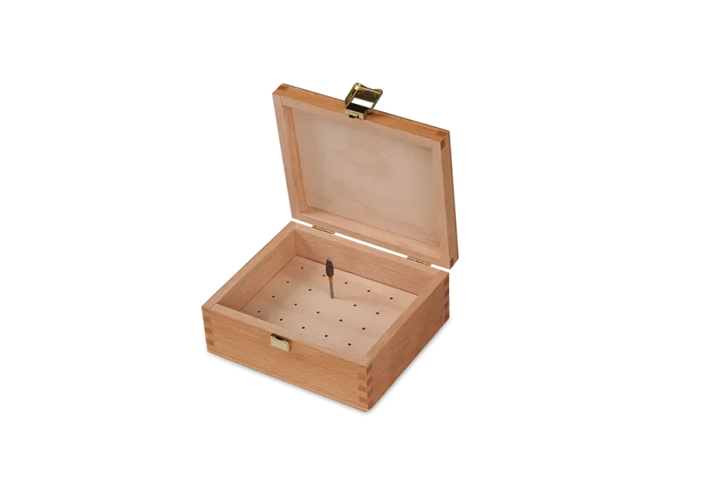 Tool box with drill bit insert