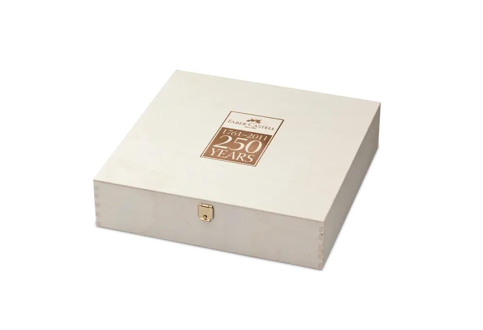 Poplar plywood cake box with branding engraving