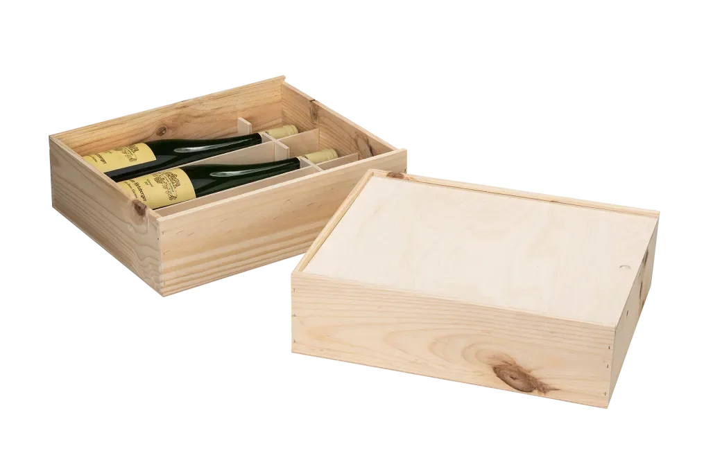 Schiebedeckel Weinkassette 3er