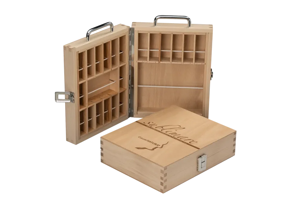 Holzkiste für ähterische Öle 