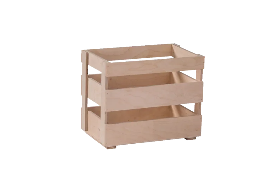 birch plywood slatted box without embossed printing