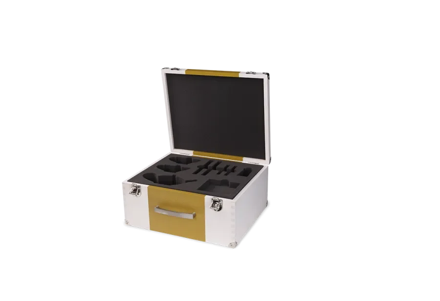 Toolbox with foam harness insert for presentation