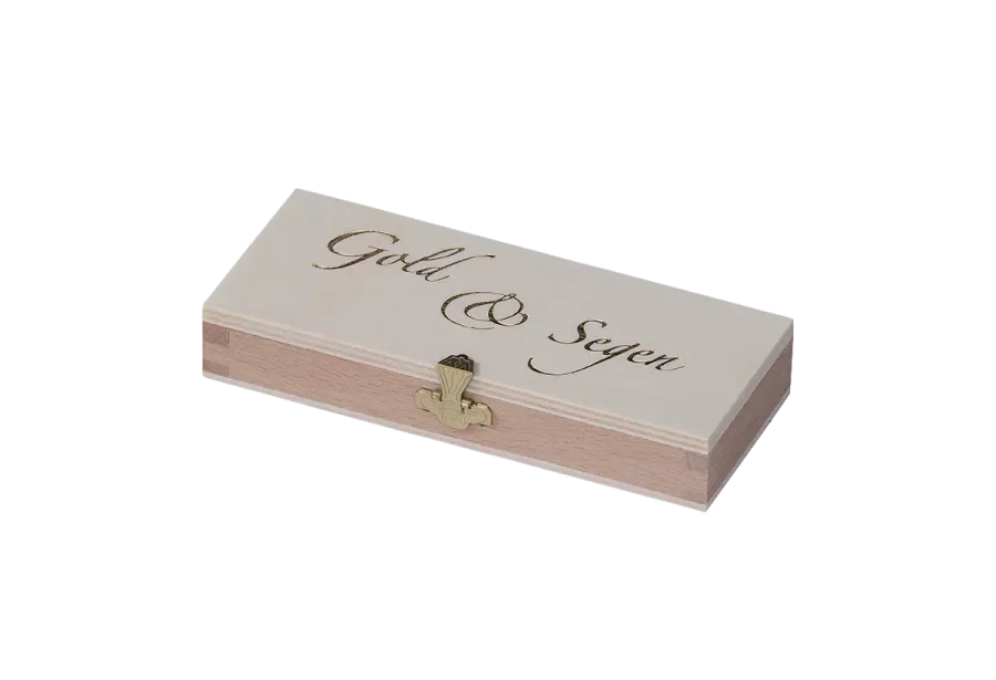 Chocolate box with gold embossing