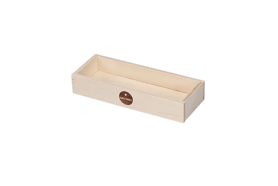 lidless gift box with fire print from Scheffauer-Holzwaren
