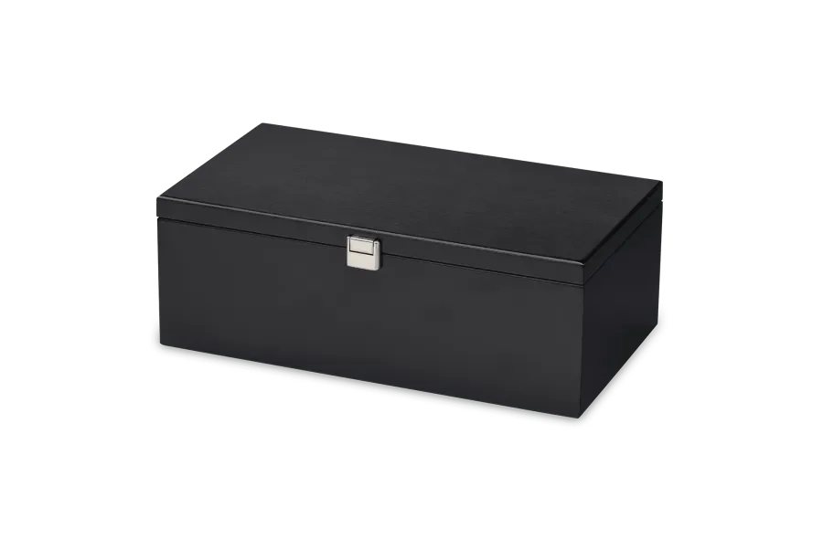 black wooden box