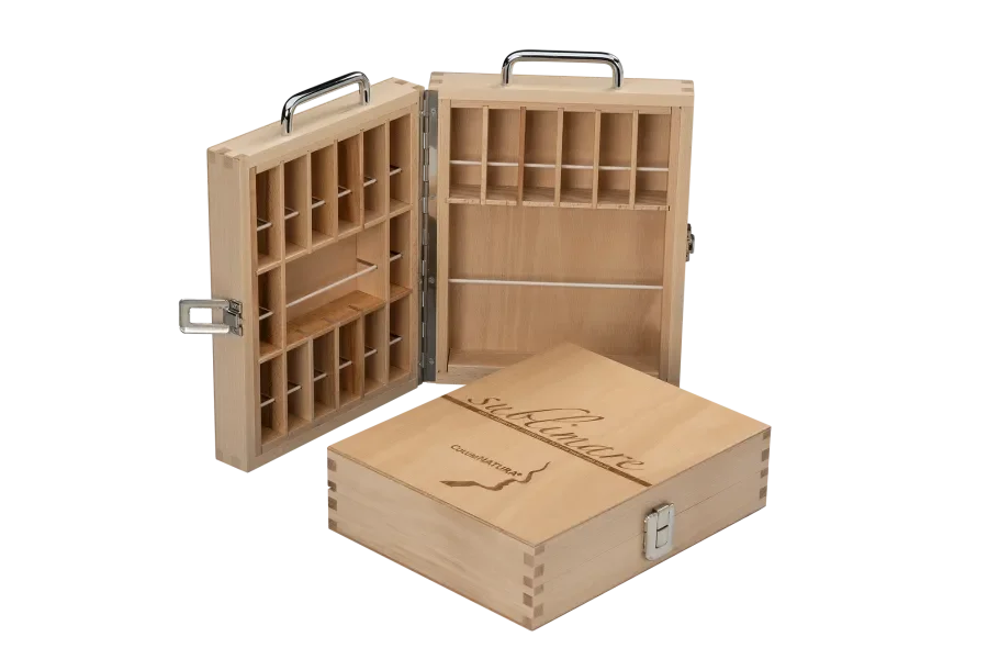 Holzkiste für ähterische Öle 